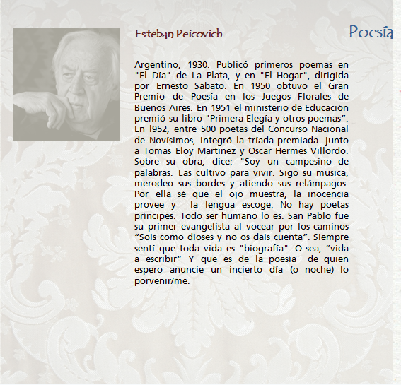 Esteban Peicovich, obras de poes&iacute;a